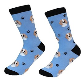 E&S Pets Calcetines unisex con diseño de perro Cavalier King Charles Spaniel