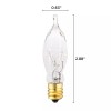 Bulbrite 24 Pack Flame Tip 120V 7.5W Watt CA5 Candelabra