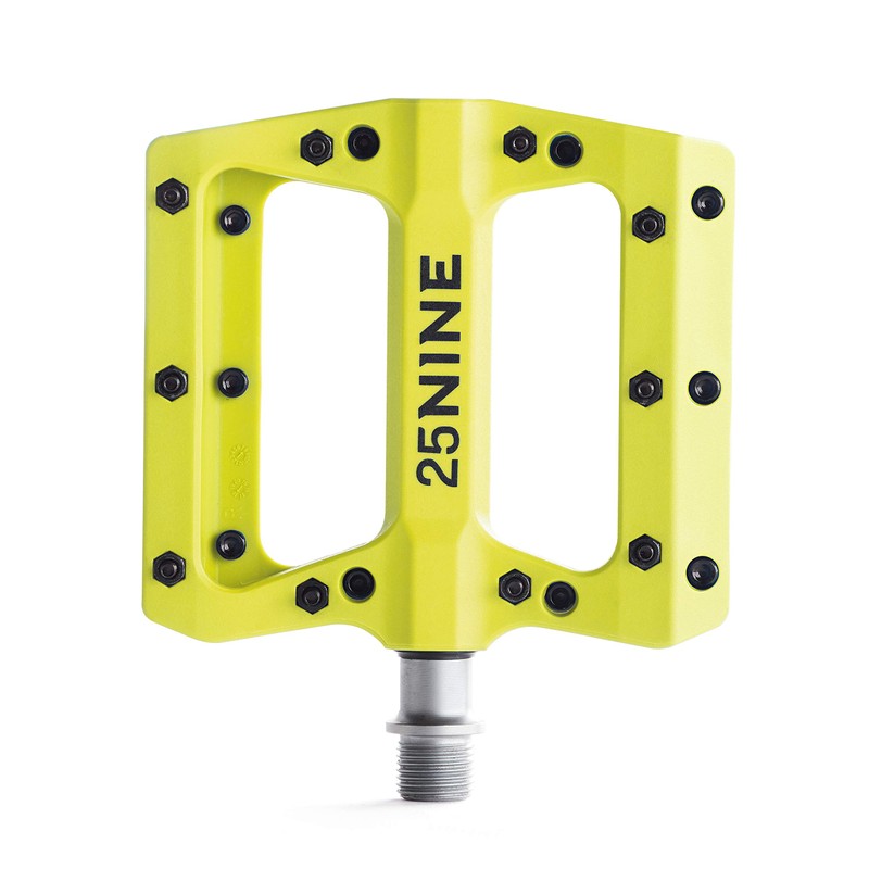 25NINE Bushido BMX Platform Pedals - Durable Thermoplastic Bike Pedals