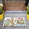 Counterart Garden Bunnies Indoor/Outdoor Entryway Floor Mat Manufactured in The