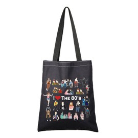 G2TUP I Love The 80's Tote Bag - 80's Movies Lover Fan Handbag Merchandise Gift
