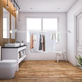 Estink Retractable Clothesline Kit, Plastic Modern Telescopic Retractable Clothesline Clothes Drying Rope Hanger for Indoor Outdoor Home Bathroom Laundry Drying Balcony Supplies (Five