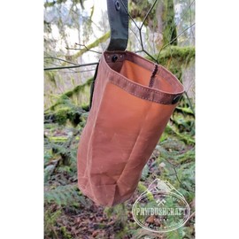 Mushroom Foraging Pouch, Hip Bag - Color: Green and Light Brown