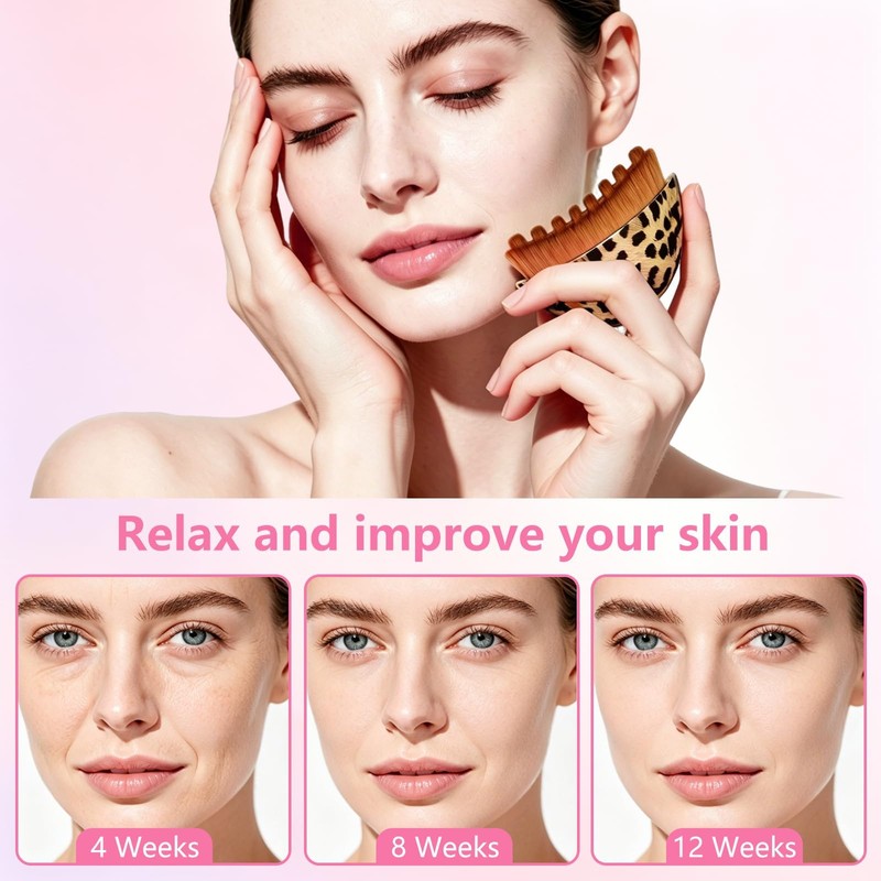 Facial Cleansing Brush Manual, Compact Lightweight Accessory for Travel and