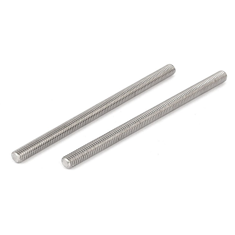 Sourcingmap M6 x 100mm 304 Stainless Steel Fully Male Threaded