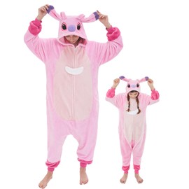 GONAAP Unisex Adult Angel Onesie Pajamas Animal One Piece Costume Cosplay Sleepwear (Angel, Medium)