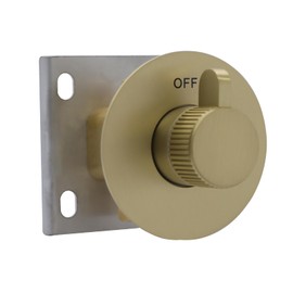 ON/OFF Brass Shower Diverter Flow Control Valve, Separate Design with Free Combination, Brushed Gold