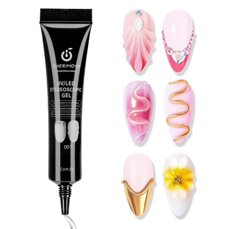 CHERIMOYA 3D Solid Sculpting Gel for Nail Art 8g Tube