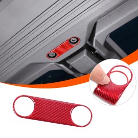 Carworld66 For Hummer EV 2024-2025 Carbon Fiber Red Car Roof Sunroof Trim Panel