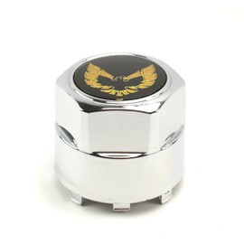 General Motors One New 77-81 Pontiac Firebird Trans Am TA Snowflake Turbo Aluminum Wheel Chrome Center Cap Gold Bird