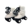 Tuxedo Roller Skate Baby Booties