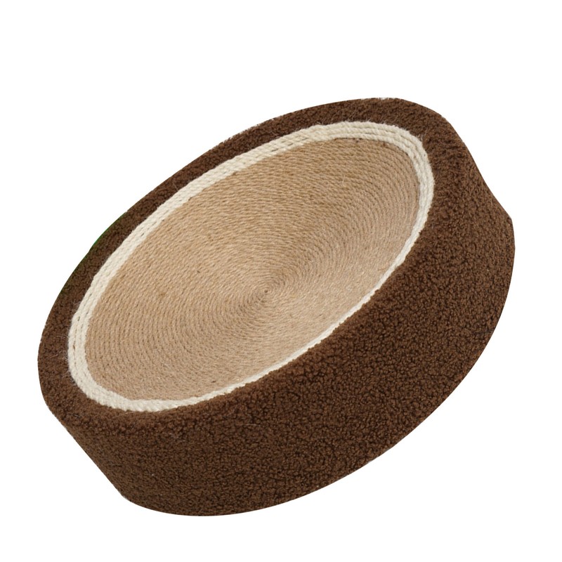 Round Cat Scratch Bowl Scratch Resistant Comfortable Sisal Lasting Cat