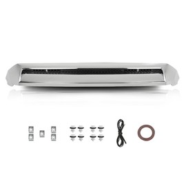 LQI Front Upper Hood Bulge Molding Grille Trim Compatible with Toyota Tundra 2014-2021 TO1231102, 761800C030 Hood Scoop Chrome
