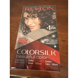 Revlon ColorSilk Beautiful Hair Color - Dark Brown #30 -3 Pack