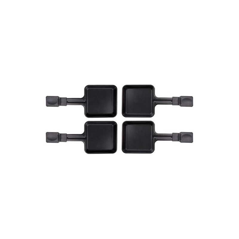 4 x Raclette Pans 23178 10 x 10 cm, Extra