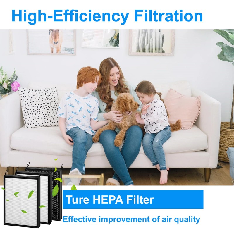 3Pack 47001 Replacement Filter-Compatible with NUWAVE OxyPure 47001 47002 47003