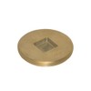Eastman 4 Inch Cast Brass Cleanout Plug, Countersunk Design for