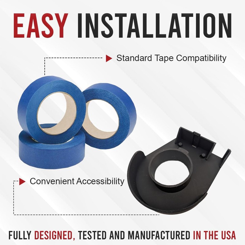 Engenuit USA Made NoteTaper - Wall-Mounted Tape Dispenser for Effortless