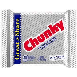 Chunky Giant Milk Chocolate Candy Bar, 12 Count, Bulk Individually Wrapped Ferrero Candy, 4.2 oz