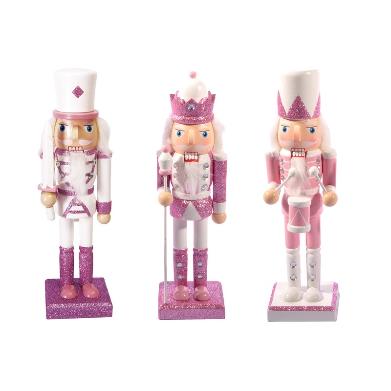 Ciao Christmas Nutcracker Toy Soldier Drummer (24 cm) Wooden Glittery