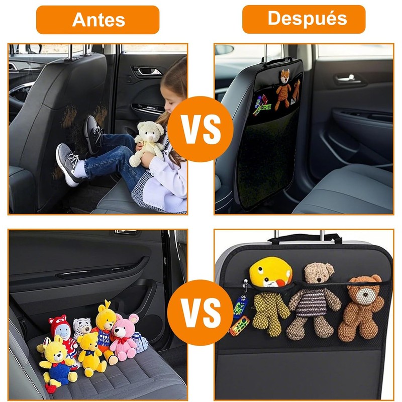 ANNIEMOOM 2 Piezas Protector del Asiento para Coche, Protector de