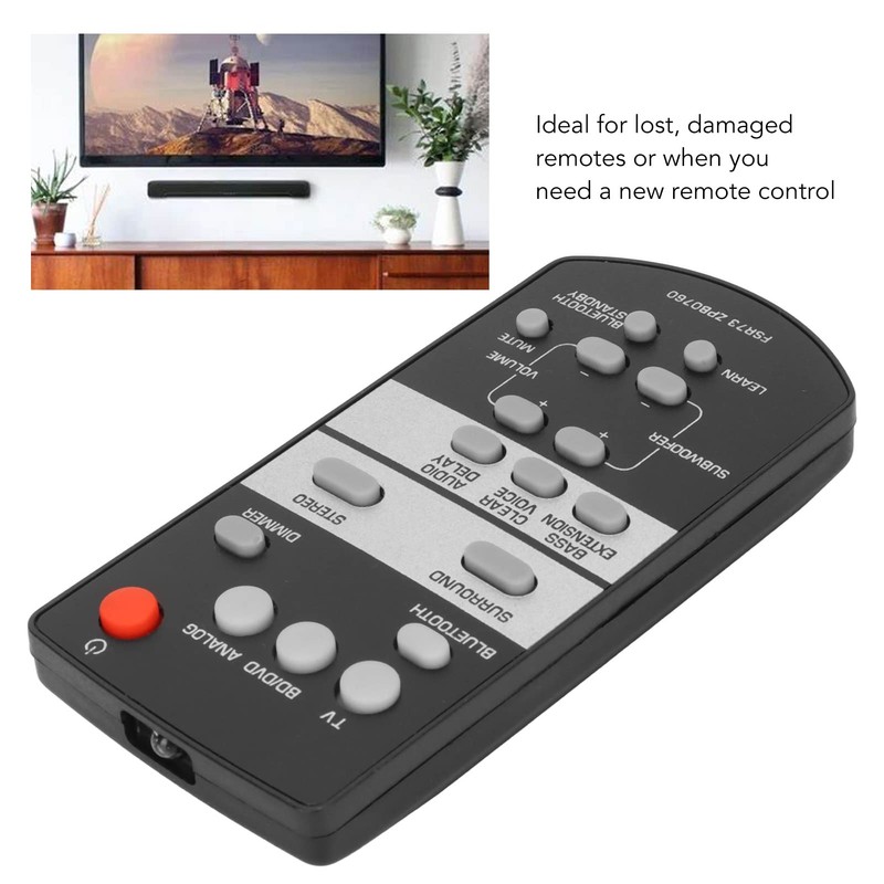Soundbar Remote Control for Yamaha, Replacement ATS1050 SRT700 Bar Controls