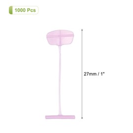 sourcing map 1000 Pcs Standard Tagging Barb Fasteners, 1 Inch Pink Tagging Gun Fasteners Tagging Gun Refill Plastic Garment for Clothing Fine Stitch Price Refills Tag Label