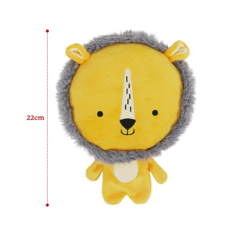 Rosewood Leo Lion, Plush Interactive Dog Toy With Giant Squeaker