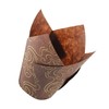 Tulip Liners for Muffins or Cupcakes - Brown and Gold