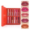 Set De 12 Unidades De Pintalabios Líquidos Matte Shimmer