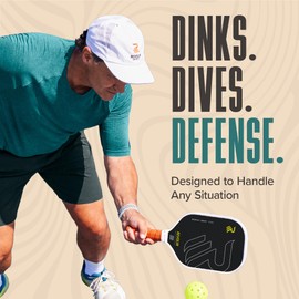 Drift Pure Pickleball Paddle – Made in USA – Widebody 16mm Pickleball Paddle – BioFLX+ Technology for Control + Spin – USAPA Approved
