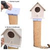 Aiwaiufu Birdhouse Mounting Bracket for 4x4 Wood Post, White, Metal