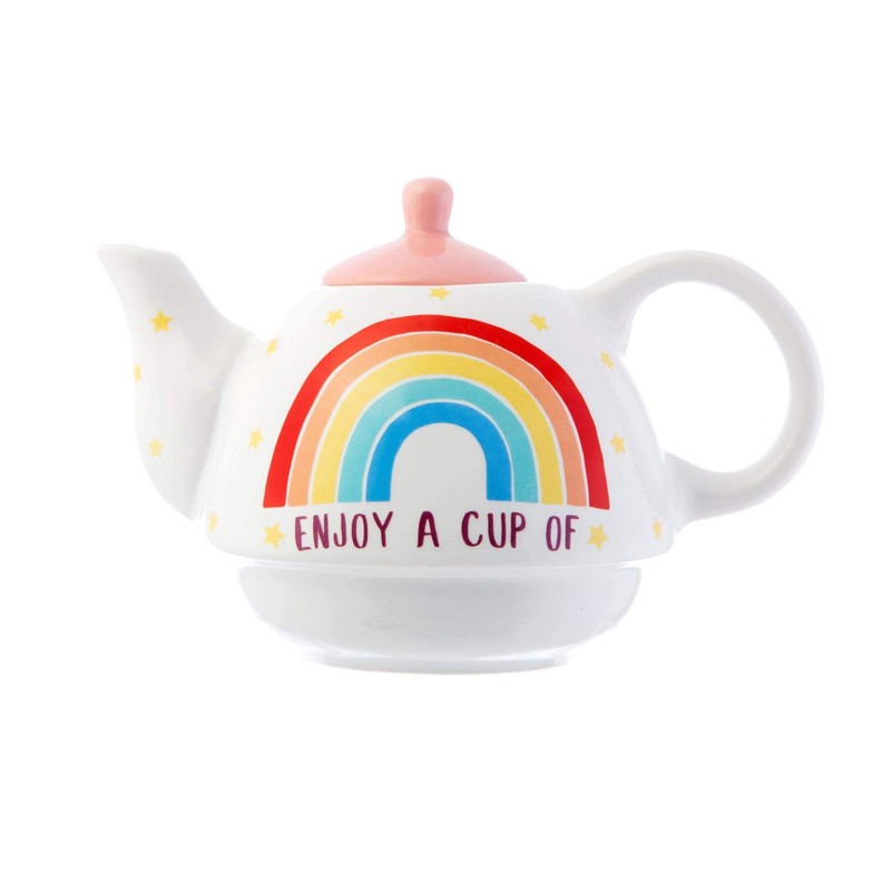 Rainbow Positivitea Tea Pot Set for One