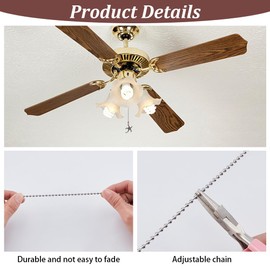 PLIGREAT 4 Pcs Starfish Dolphins Ceiling Fan Pull Chain Extenders Vintage Key Pull Chain Pendant with Connector Ceiling Fan Extension for Light Lamp Ceiling Fans Home Decor, 2 Styles
