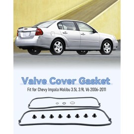 VS50442R Valve Cover Gasket Fit for Chevy Equinox Impala Malibu, for Oldsmobile Alero Cutlass Silhouette, for Pontiac Grand Prix, for Saturn Vue Aura Replace 10154775 VS50173A