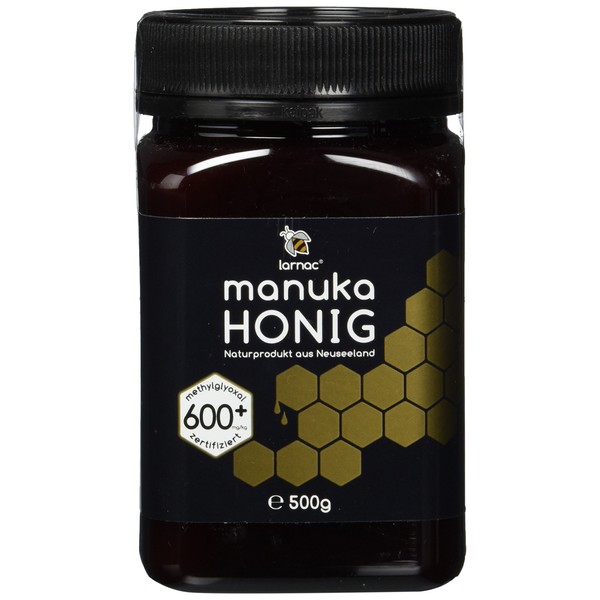 Larnac Manuka Honey 600+ MGO from New Zealand, 500g, Certified