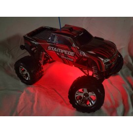 Traxxas Stampede Version 2, 24 Red LED light  (BL-2S / XL-5) Underglow Kit