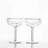 Outset Double Wall Glasses, Coupe Champagne Glasses, Set of 2,