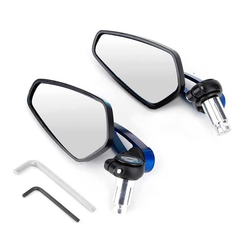 2pcs Motorcycle CNC Handle Aluminum Plane Rear View Side Mirror
