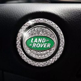 Land Rover Start Button Bling Car Décor Crystal Rhinestone Car Bling  Emblem
