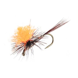 river peak parachute adams barbless by domestic proteyer (#16, orange post)