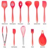 MegaChef Tool Cookware Utensil Set, 12 Piece, Red