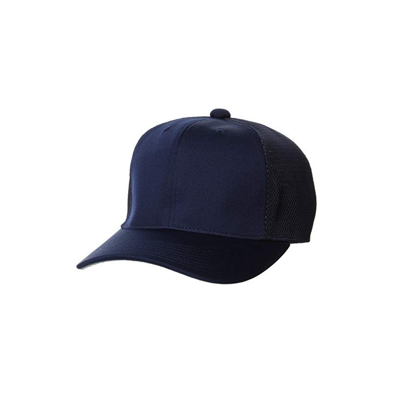 SSK BC074 Cap Square Brim 6-way Semi-Mesh Baseball Cap, navy