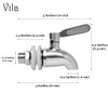 Vila Replacement Spigot for Beverage & Water Dispenser, Stainless Steel