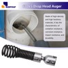 63065 Drop Head Auger T-217 4" for Ridgid K-40/45, K-50/K-3800/K-400、Steel
