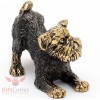 Solid Brass Figurine of Brussels Griffon Dog IronWork