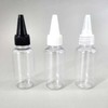 30ml Black Round Dispensing Bottle with Pointed Cap and Double Stopper Oil Dispensing Bottle 8ea