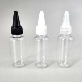 30ml Black Round Dispensing Bottle with Pointed Cap and Double Stopper Oil Dispensing Bottle 8ea