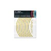 rimSkin BMX Machined Single Wheel Rim Skin Pack, Metallic Gold
