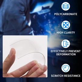 5.2 x 4.5 inches PC Welding Helmet Lens Covers - 40 Pcs - Protect Your Welding Helmet Glasses